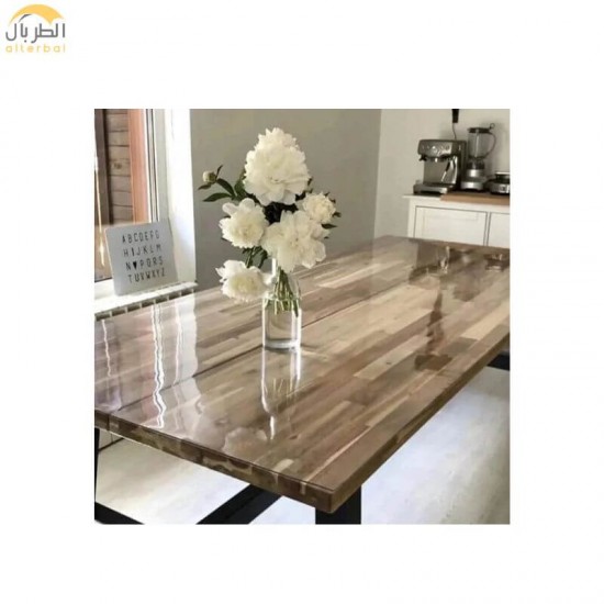 رول نايلون مشمع شفاف PVC سماكة 0.15 ملم - طول 36 متر x ارتفاع 1.4 متر